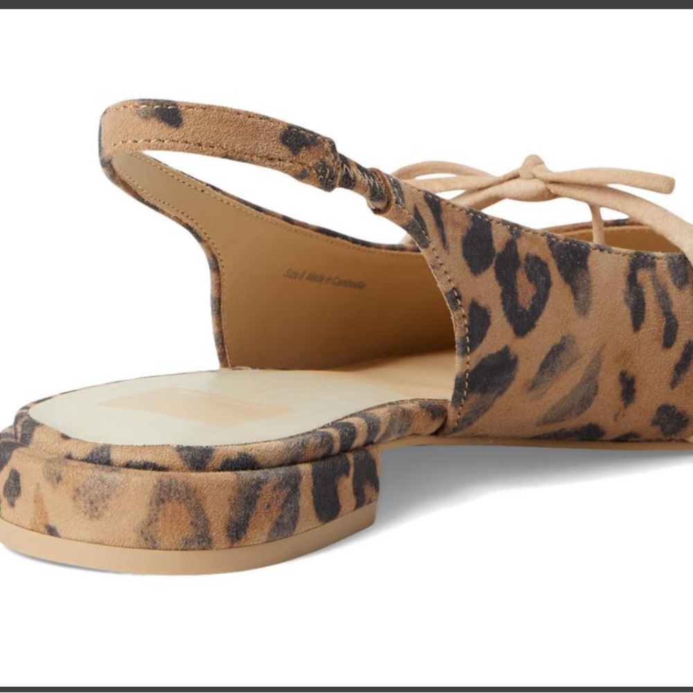 Dolce Vita Payge Bow Pointed-Toe Slingback Flats - Picture 2 of 5